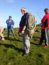 Reidar carrying the rope. 