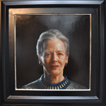 Dronning Margrethe, 1996. Artist: Thomas Kluge. Photo: Marita Gulklett