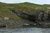 Á veg inn í havnina í Mykinesi / På vej ind i havnen på Mykines / Entering the harbour in Mykines.