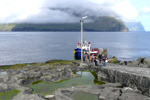 Lendingin í Svínoy / Havnen i Svínoy / The harbour in Svínoy.