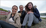 Marianna Lundblad Kjærbo, Ronja Weihe and Jóhanna Láadal, Bakkahella, Tórshavn 15.06.2014