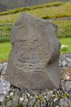 Minnisvarðin í Syðradali / The memorial place in Syðradalur, Kalsoy