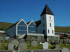 Glyvra kirkja / Kirken i Glyvrar / The church in Glyvrar.