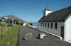 Elduvíkar kirkja / Kirken i Elduvík / The church in Elduvík.