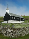 Nes kirkja / Den gamle kirke i Nes / The old church in Nes.