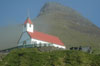 Kunoyar kirkja / Kirken i Kunoy / The church in Kunoy.