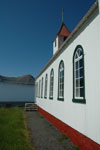 Kunoyar kirkja / Kirken i Kunoy / The church in Kunoy.