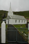 Kirkjan í Fámjin / Kirken i Fámjin / The church in Fámjin.