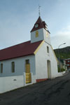 Skopunar kirkja / Kirken i Skopun / The church in Skopun.