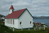 Skvoyar kirkja / Kirken p Skvoy / The church in Skvoy.