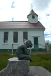 Skúvoyar kirkja & Sigmundur Brestisson / Kirken på Skúvoy & Sigmundur Brestisson / The church in Skúvoy & Sigmundur Brestisson.