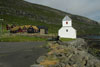 Kirkjubøar kirkja / Kirken i Kirkjubø / The church in Kirkjubø.