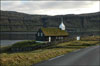 Kaldbaks kirkja / Kirken i Kaldbak / The church in Kaldbak.