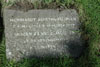 Gravsteinurin hjá Jørgen Frantz Jacobsen og faðir hansara / Gravstenen hos Jørgen Frantz Jacobsen og hans fader / The gravestone of Jørgen Frantz Jacobsen and his father.