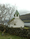 Oyndarfjarðar kirkja / Kirken i Oyndarfjørður / The church in Oyndarfjørður.