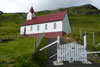 Hattarvkar kirkja / Kirken i Hattarvk / The church in Hattarvk.