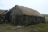 Føroysku bønhúsini stava helst øll frá tíðarskeiðnum ár 1000 til 1500, men vit vita ikki meira við vissu / Although we have no certain knowledge it can be estimated, that the Faroese houses of prayers were built in the periode from year 1000 to 1500, but we have no certain knowledge.