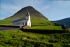 Viðareiðis kirkja / Kirken i Viðareiði / The church in Viðareiði.