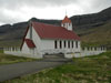 Hvannasunds kirkja / Kirken i Hvannasund / The church in Hvannasund.