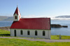 Kirkjan  Hesti / Kirken p Hestur / The church in Hestur.