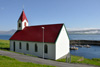 Kirkjan  Hesti / Kirken p Hestur / The church in Hestur.