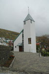 Vestmanna kirkja / Kirken i Vestmanna / The church in Vestmanna.