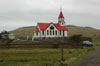 Sandavágs kirkja / Kirken i Sandavágur / The church in Sandavágur.