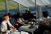 Dguri umbord / Middag ombord / Dinner on the Lakeside boat.