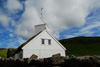 Mykinesar kirkja / Kirken p Mykines / The church in Mykines.