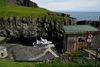 Nógvir bátar sigldu til Mykinesar á útoyggjastevnuni / Mange både sejlede til Mykines til udø-stævnen / Many ferries transported people to Mykines on the annual island festival.