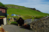 Liggjandi gestir / Teltpladsen / The camping site.