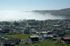 Pollamjørki í Tórshavn / Lavtliggende tåge i Tórshavn / Sea fog in Tórshavn.