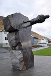 Tróndur í Gøtu / Monument over Tróndur í Gøtu / Monument of Tróndur í Gøtu