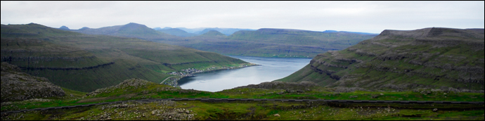 Útsýni av Sornfelli / Udsigt fra Sornfelli / View from Sornfelli.