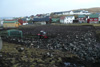 Fótbóltsvøllurin verður ruddaður fyri aðru ferð í 2008 / Oprydning af fodboldsbanen for anden gang i 2008 / Cleaning up the football ground for the second time in 2008.