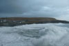 Landsynningsbrim í Nólsoy 05.01.2008 / Stærk brænding fra sydøst på Nólsoy 05.01.2008 / Breakers from South-East on Nólsoy 05.01.2008. 