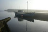 Logn  havnini  Nlsoy / Blikstille Nlsoy havn / A dead calm Nlsoy harbour.