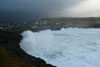 Landsynningsbrim í Nólsoy 05.01.2008 / Stærk brænding fra sydøst på Nólsoy 05.01.2008 / Breakers from South-East on Nólsoy 05.01.2008. 