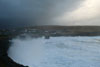 Landsynningsbrim í Nólsoy 05.01.2008 / Stærk brænding fra sydøst på Nólsoy 05.01.2008 / Breakers from South-East on Nólsoy 05.01.2008. 