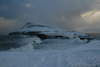 Landnyrðingsbrim í Nólsoy 01.02.2008 / Stærk brænding fra nordøst på Nólsoy 01.02.2008 / Breakers from North-East on Nólsoy 01.02.2008. 