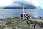 Lendingin í Svínoy / Havnen i Svínoy / The harbour in Svínoy.